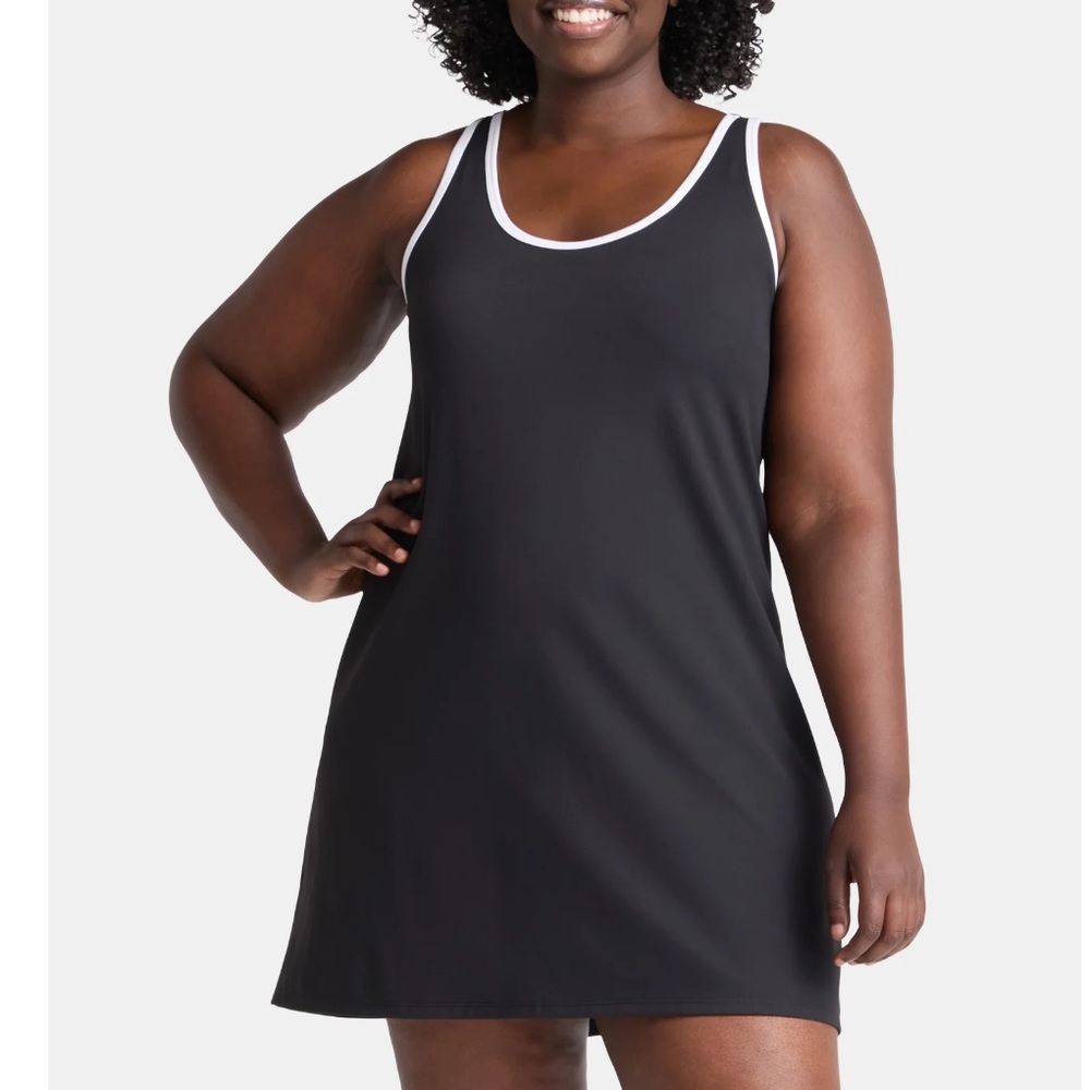 Avia Women's Sleeveless Racerback Piped Athletic Mini Dress EUC